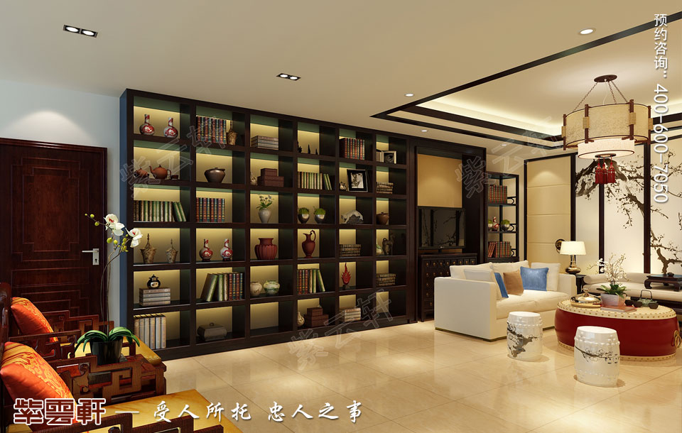 復式樓會客廳新中式風格裝修圖片