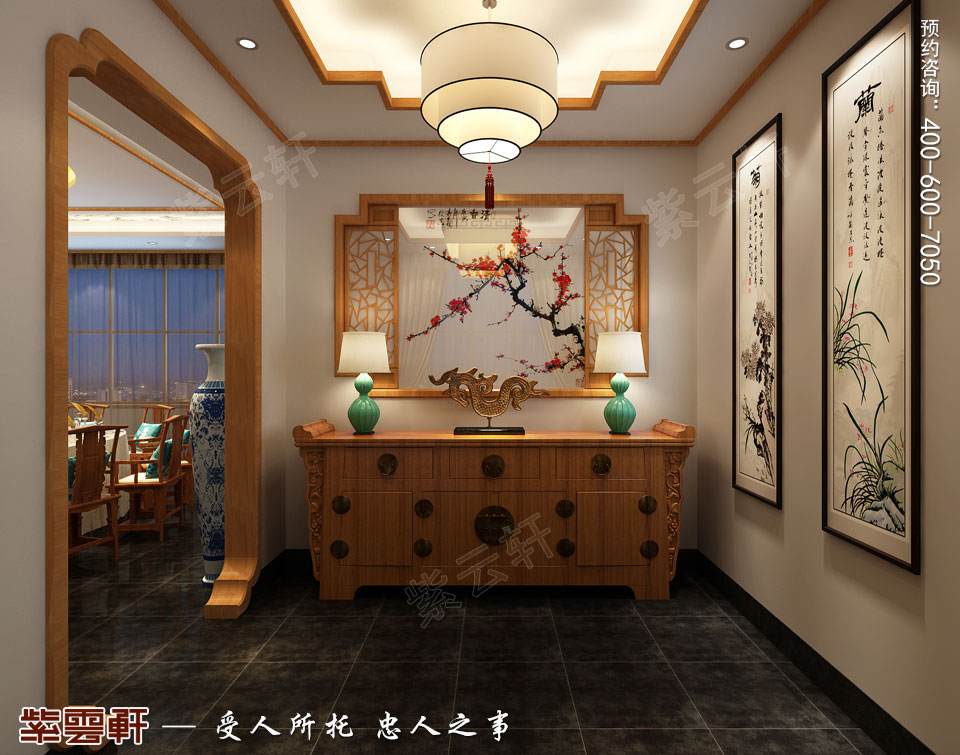 <a href=http://www.hctz360.com.cn/ target=_blank class=infotextkey>中式風格</a>餐飲會所門廳效果圖